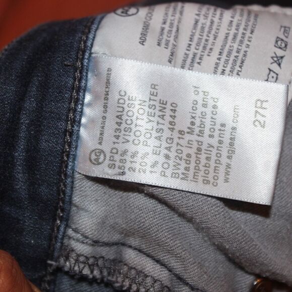 Adriano Goldschmied The Prima cigarrete Leg JeansWomen Size  27 - Picture 12 of 15